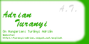 adrian turanyi business card